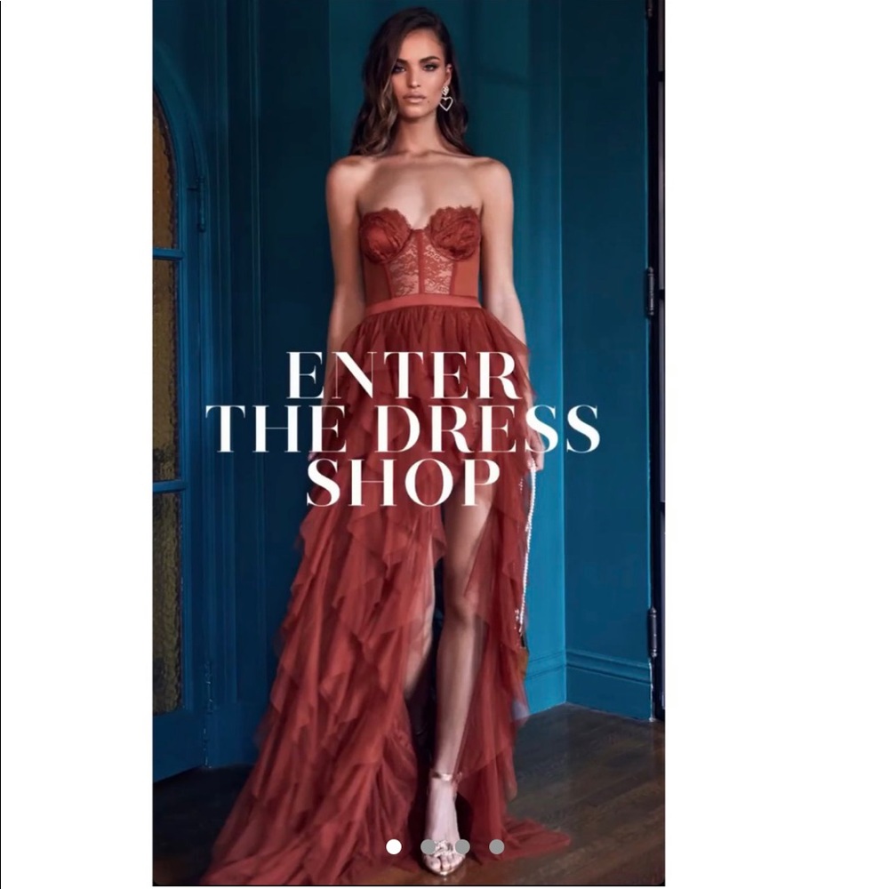 For Love & Lemons Bustier Gown